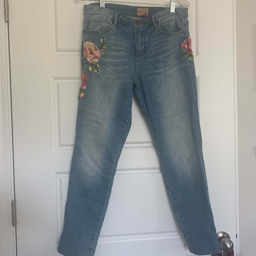Driftwood embroidered pants